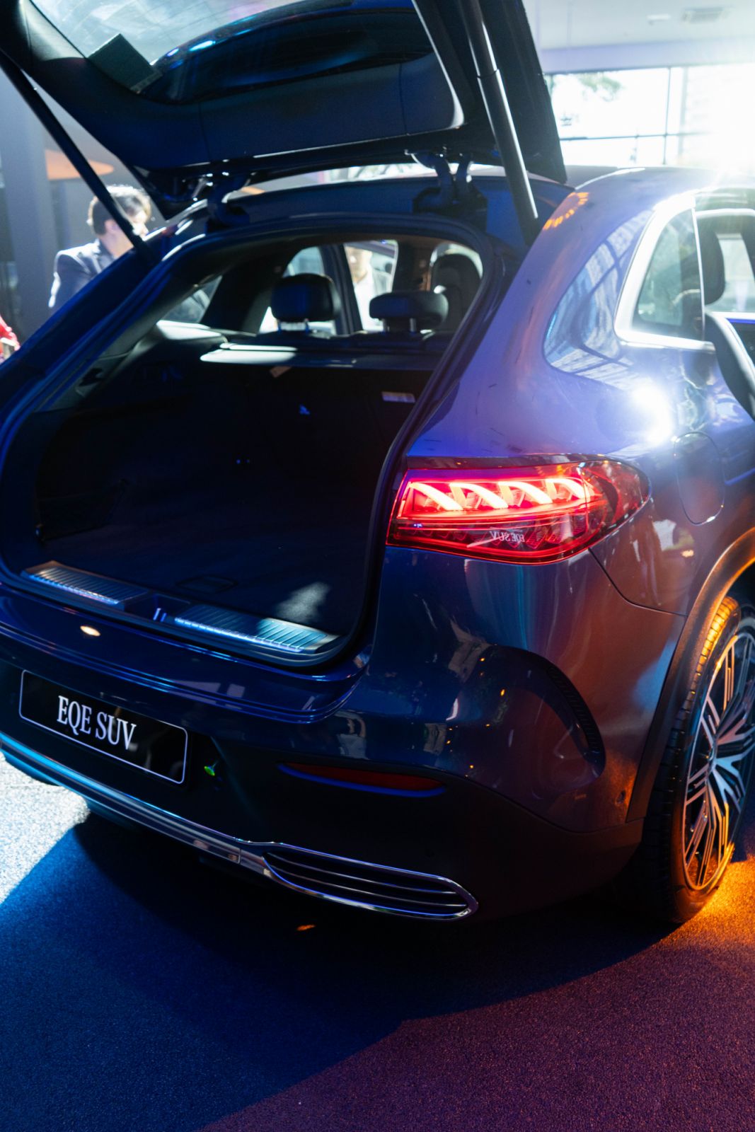 The new Mercedes-Benz EQE SUV's spacious boot space