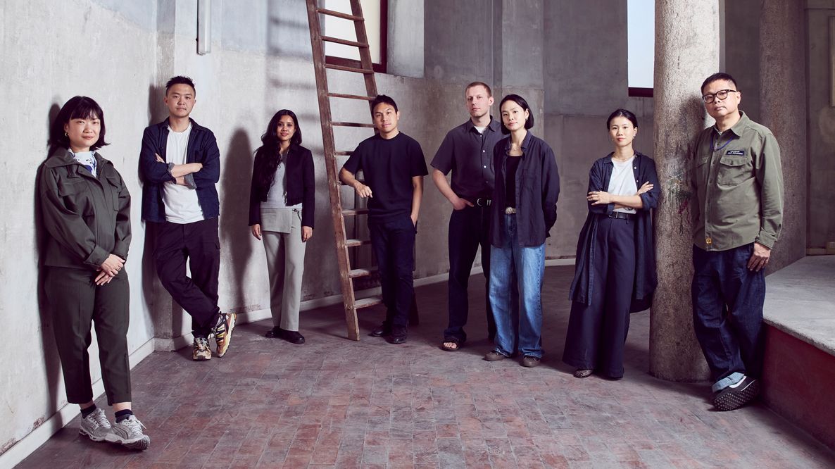 A group shot of 8 Singaporean designers at Milan Design Week 2024's Future Impact 2