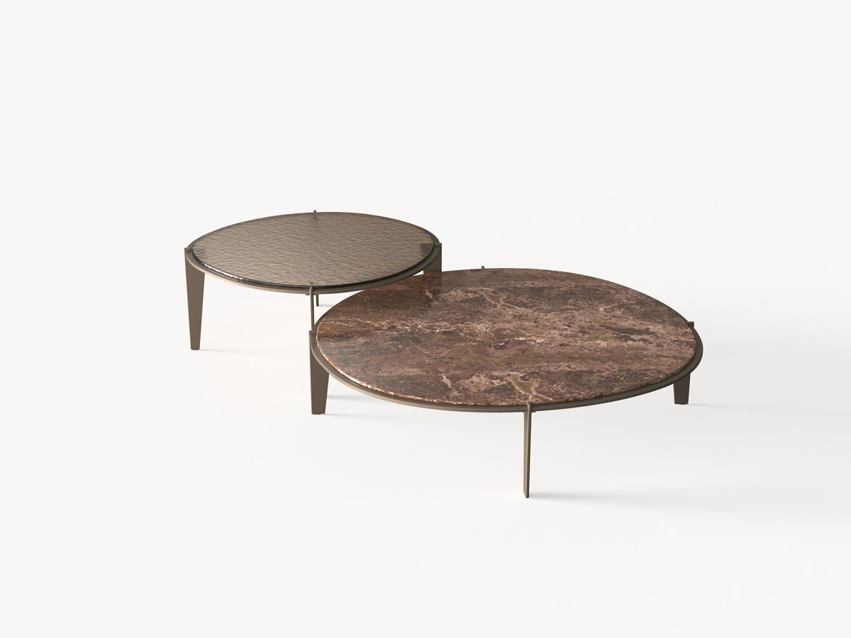 Halo coffee tables for Fiam