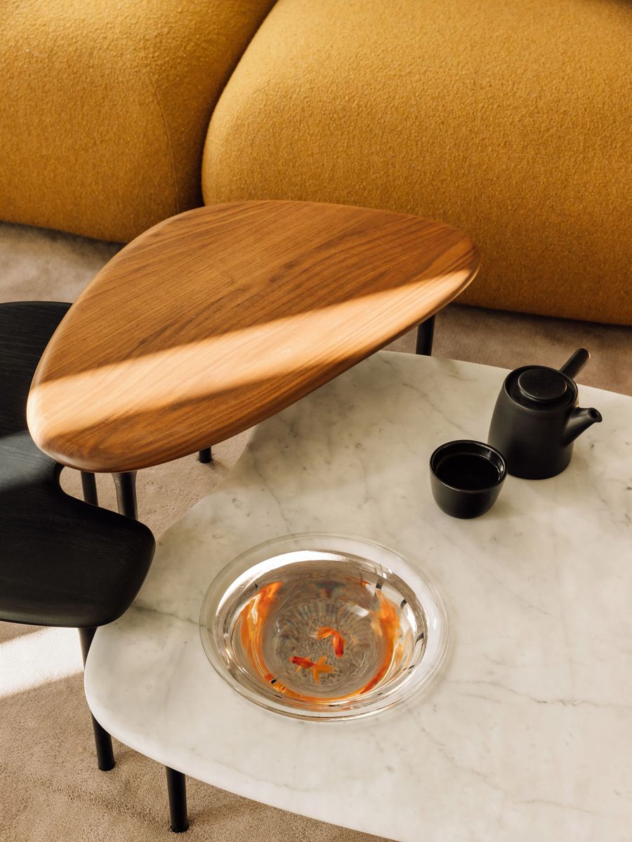Herman Miller's Cyclade small tables