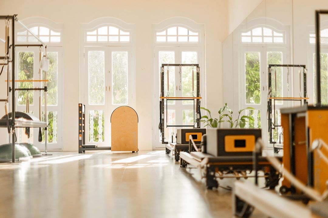 The light-filled space at Be. Pilates, one of the most beautiful fitness studios in Singapore