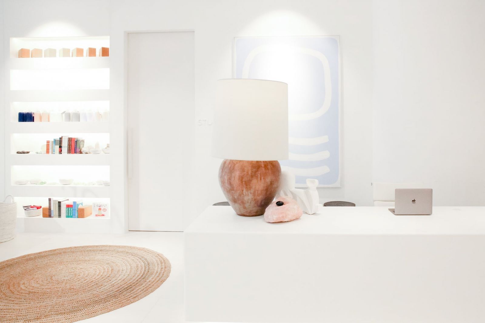 The carefully curated interiors at Hom Yoga