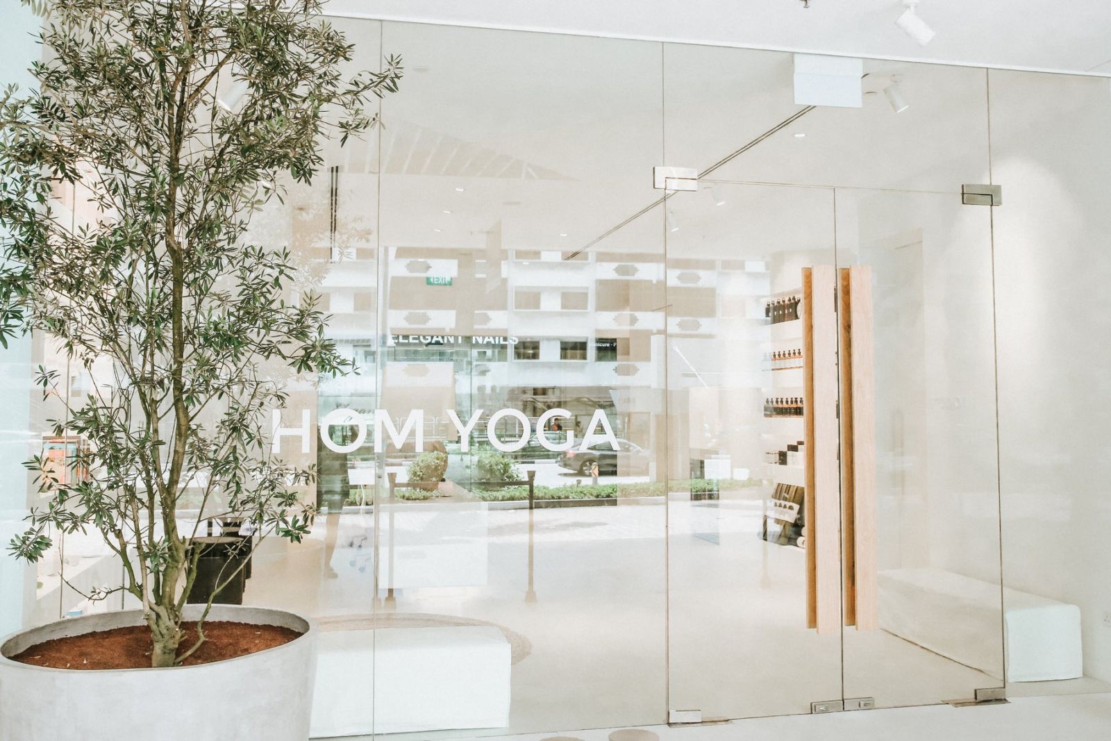 The entrance to Hom Yoga