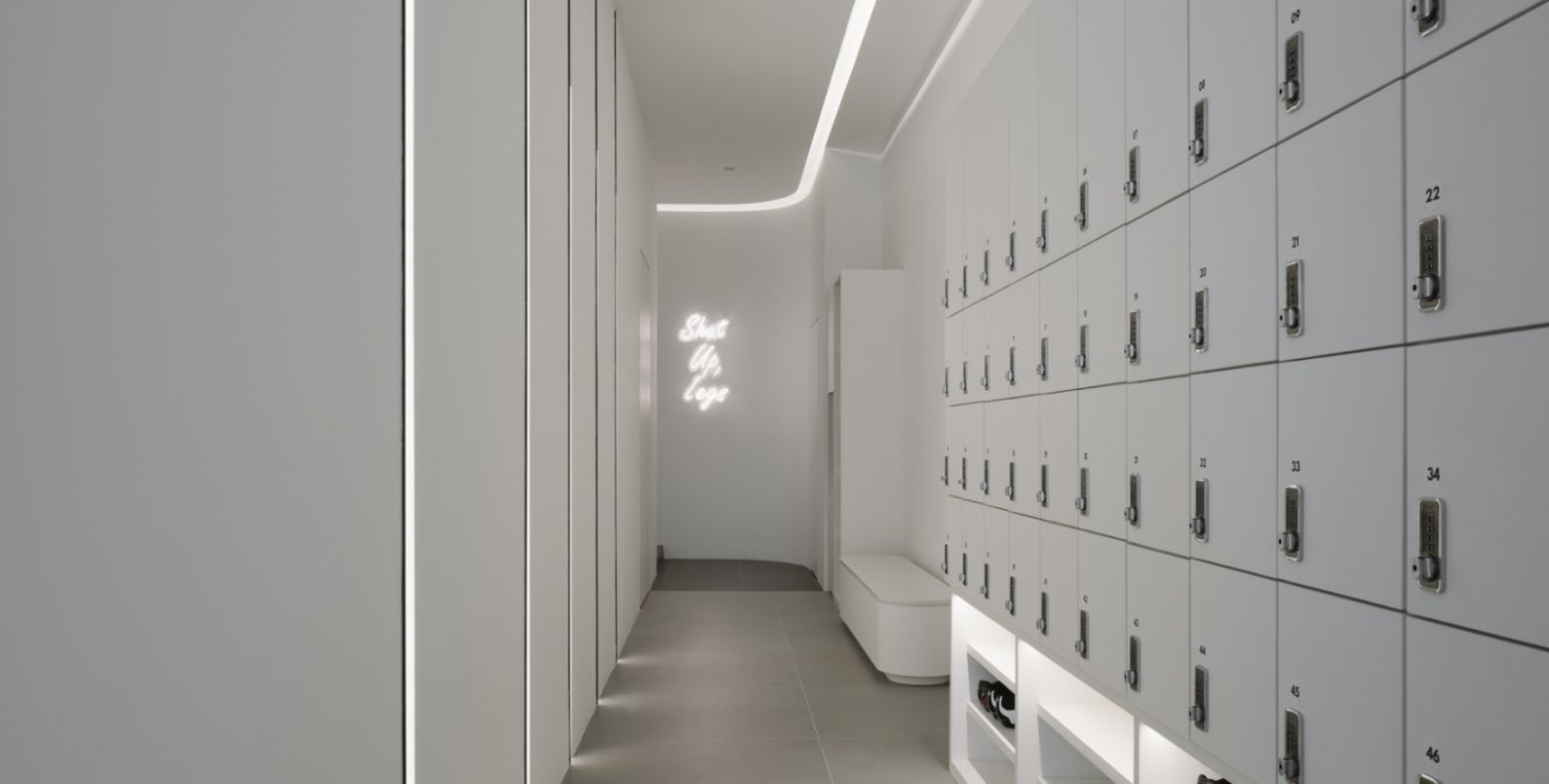 The pared-back changing area (Photo: Form Practice)