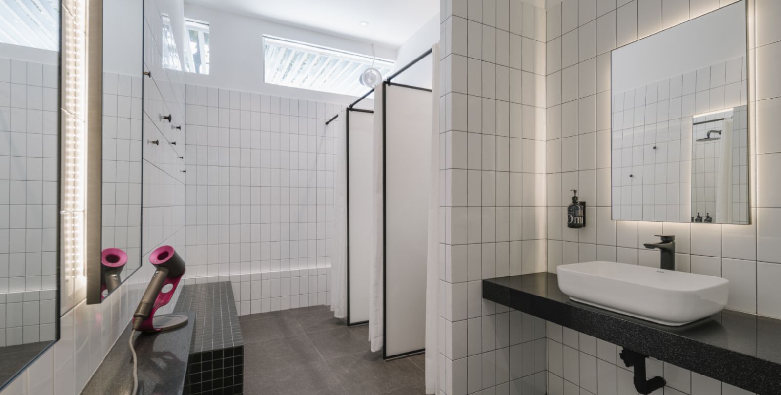Just like the reception area, the bathroom at Xyco Studio was thoughtfully designed (Photo: Form Practice)