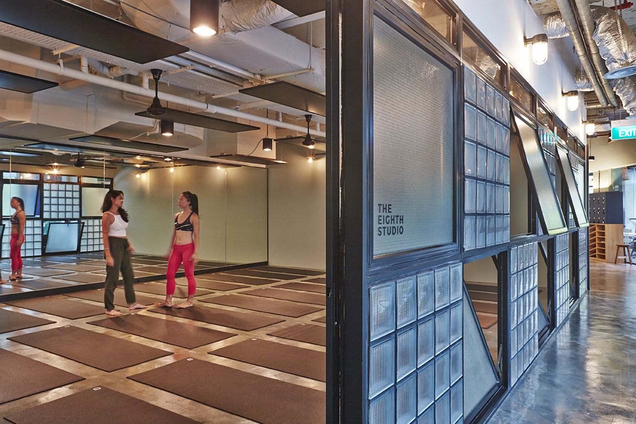 The spacious Yoga Movement studio at Robertson Quay