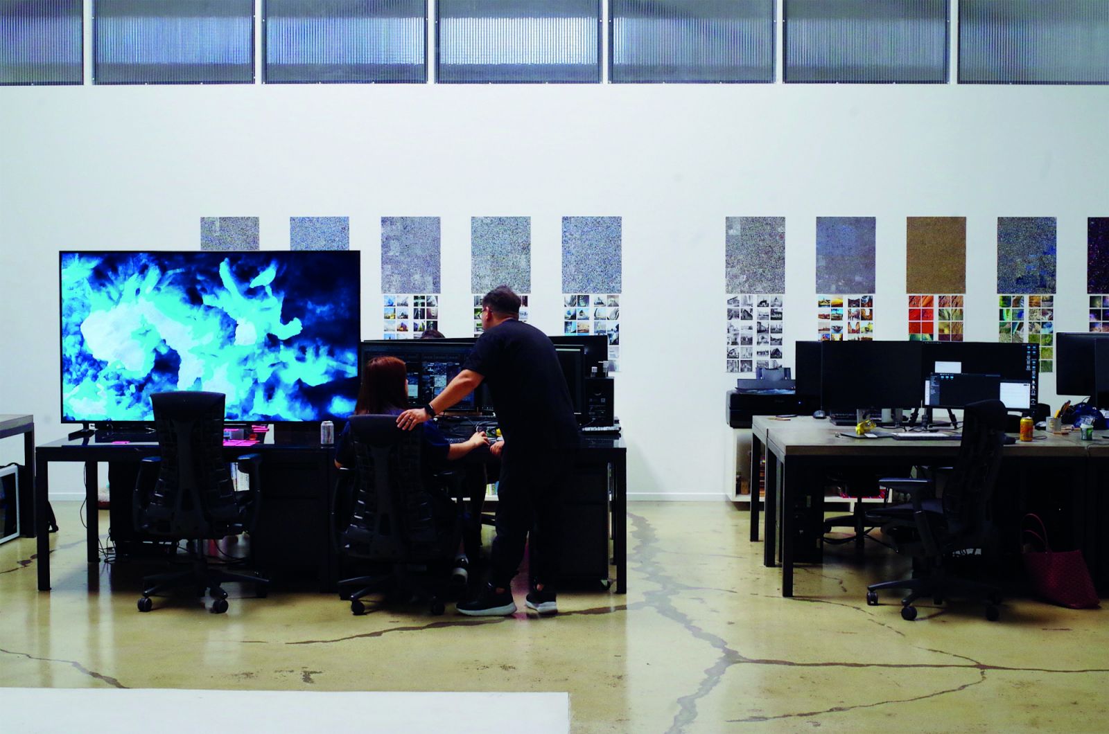 A look inside Anadol's studio (Photo: Kyle Raymond Fitzpatrick)