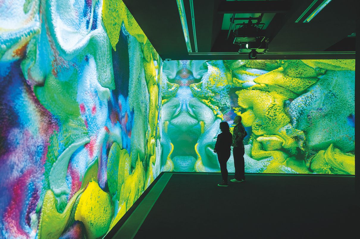 Installation view of Anadol’s "Echoes of the Earth" on view at Serpentine Gallery, London (Photo: Hugo Glendinning)
