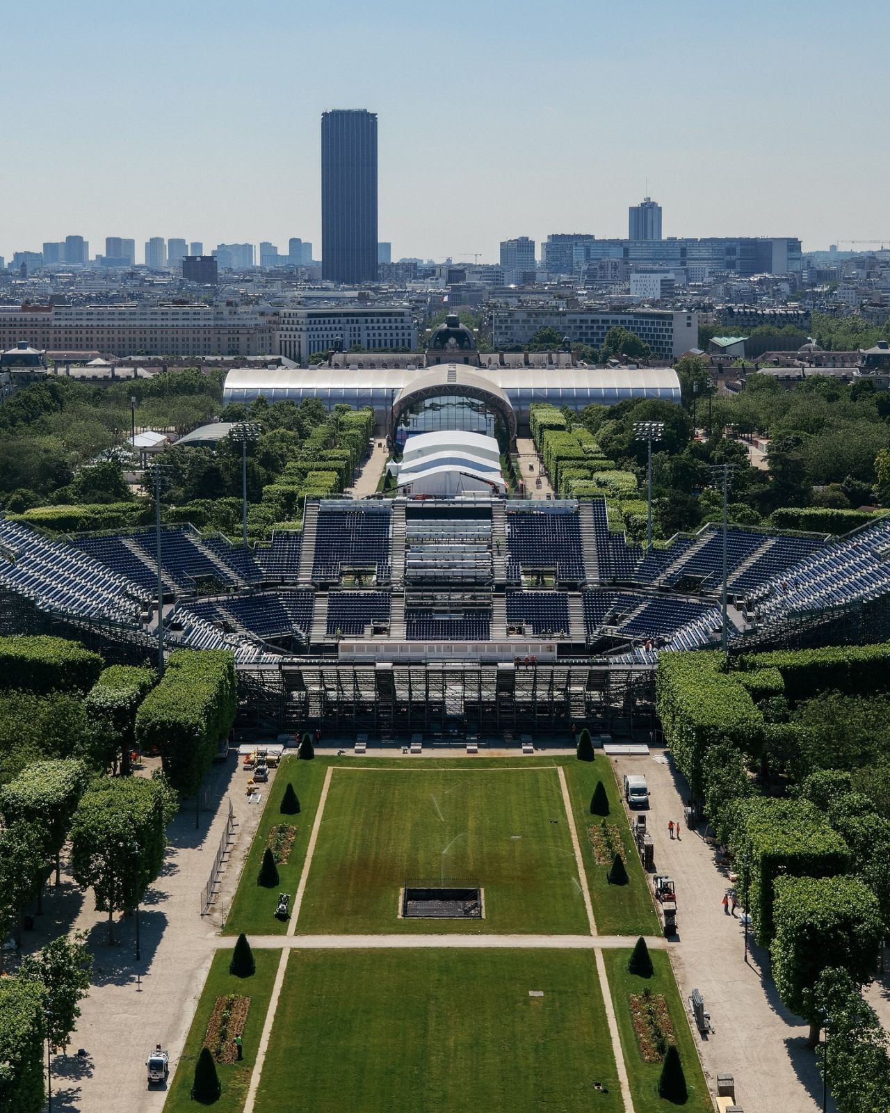 巴黎鐵塔體育場將舉行沙灘排球賽。(Photo: IG@paris2024)