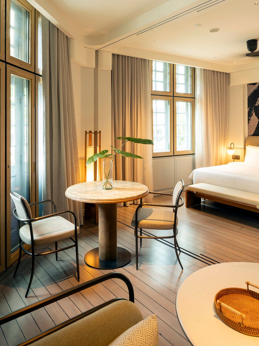 The welcoming interior of 21 Carpenter’s balcony suite (Photo: Darren Soh)
