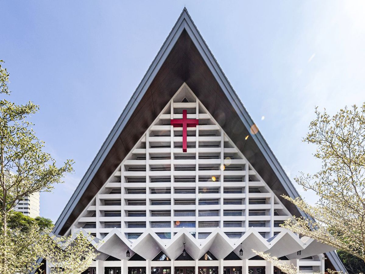A closer look at the front of the church (Photo: Vernon Leow)
