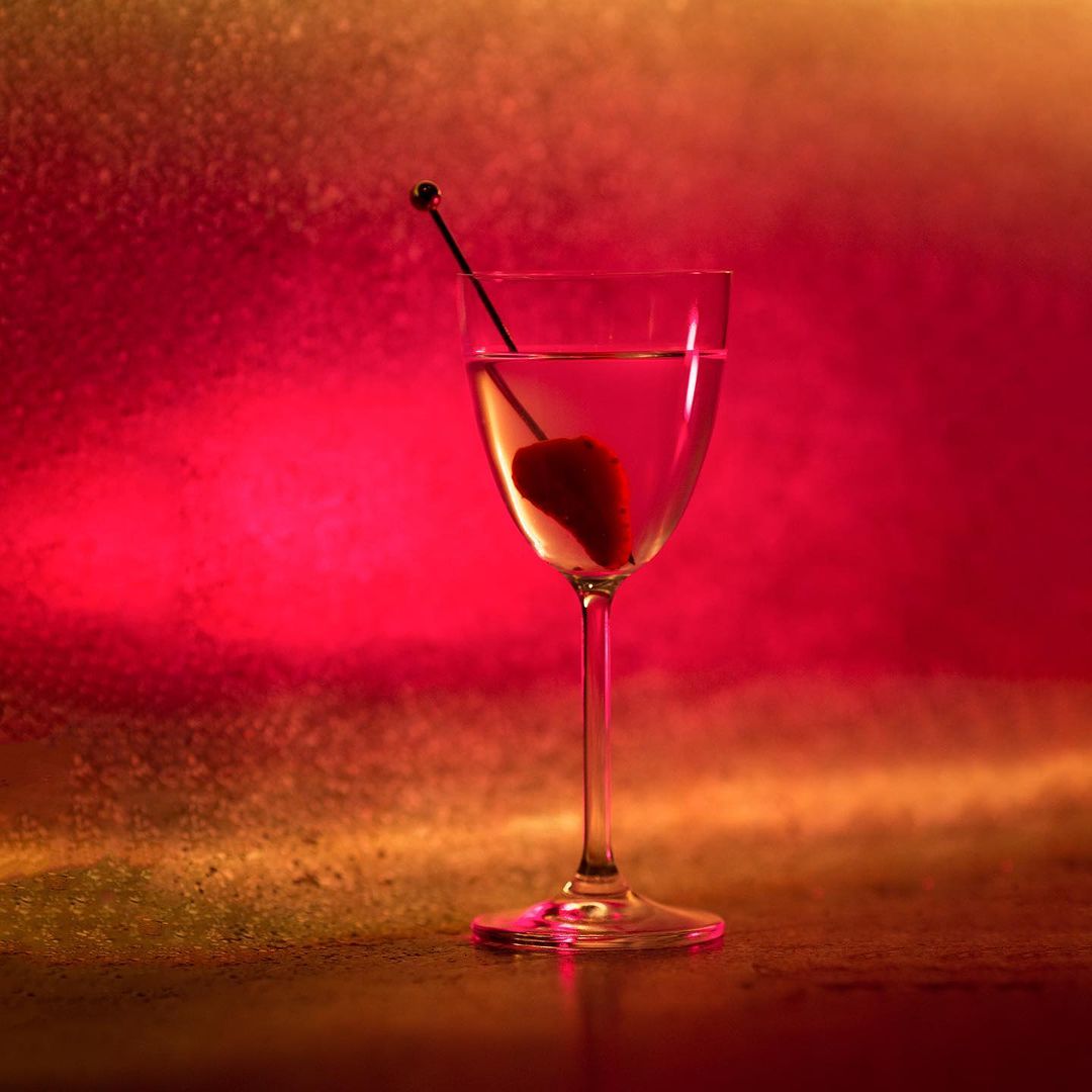 Reka:Bar’s martini with cascara distillate and compressed strawberry (Photo: Instagram / @reka.bar)