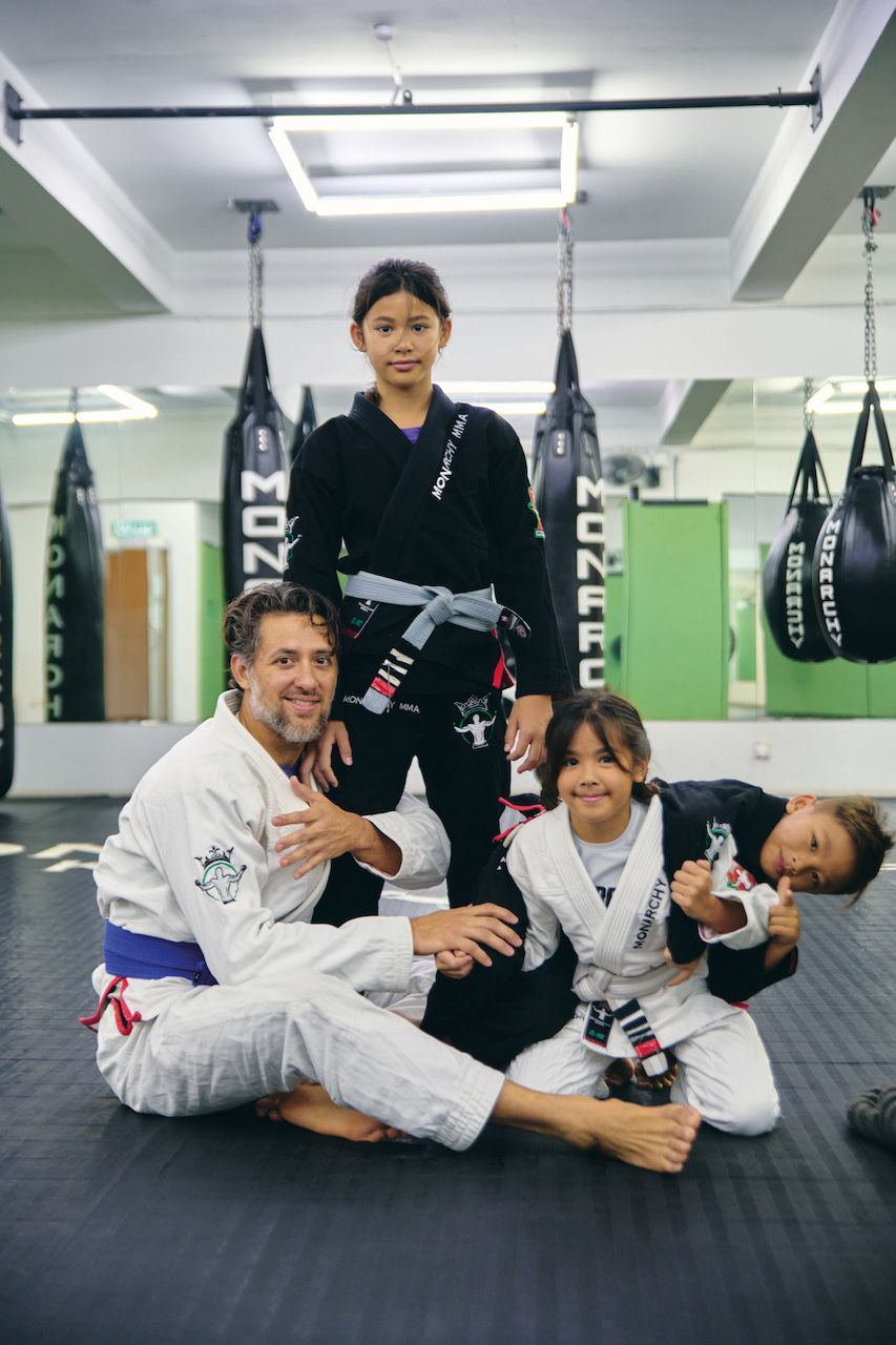 The family undertakes regular BJJ training and drills to be in their competitive best