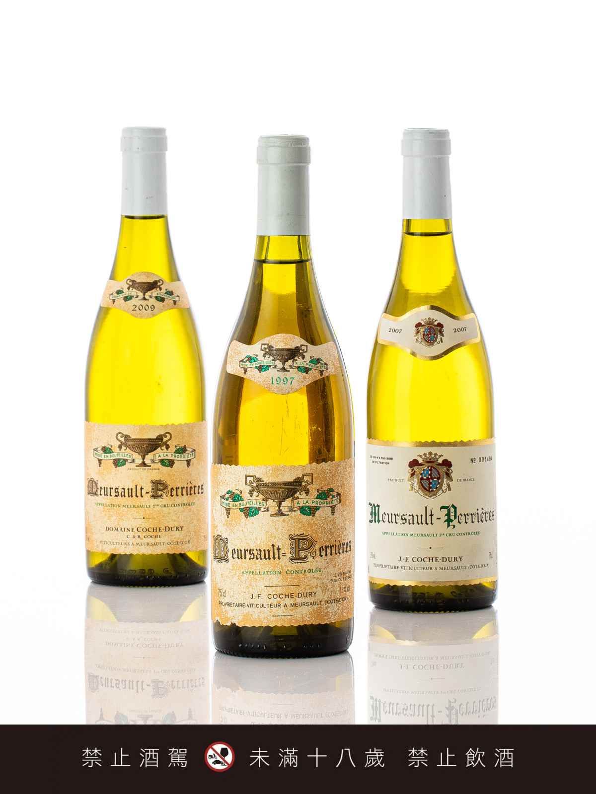 1997 Meursault Les Perrieres 1er Cru, Domaine Coche-Dury, 12 bottles; Estimate €19,000-26,000 ($20,400-28,800)