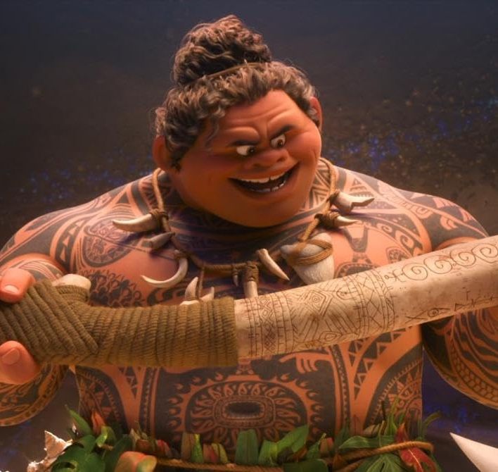 半神人茂宜Maui 動畫版形象(Photo: Disney)