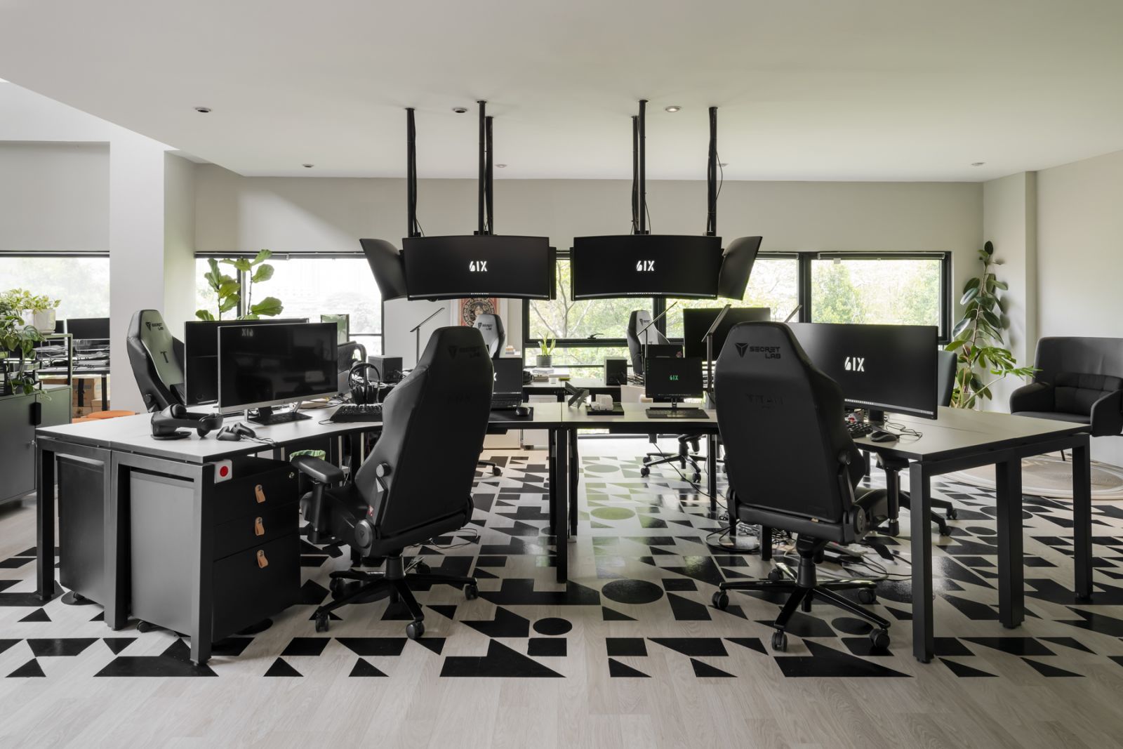 The “nerve centre” of the studio with its multiple terminals