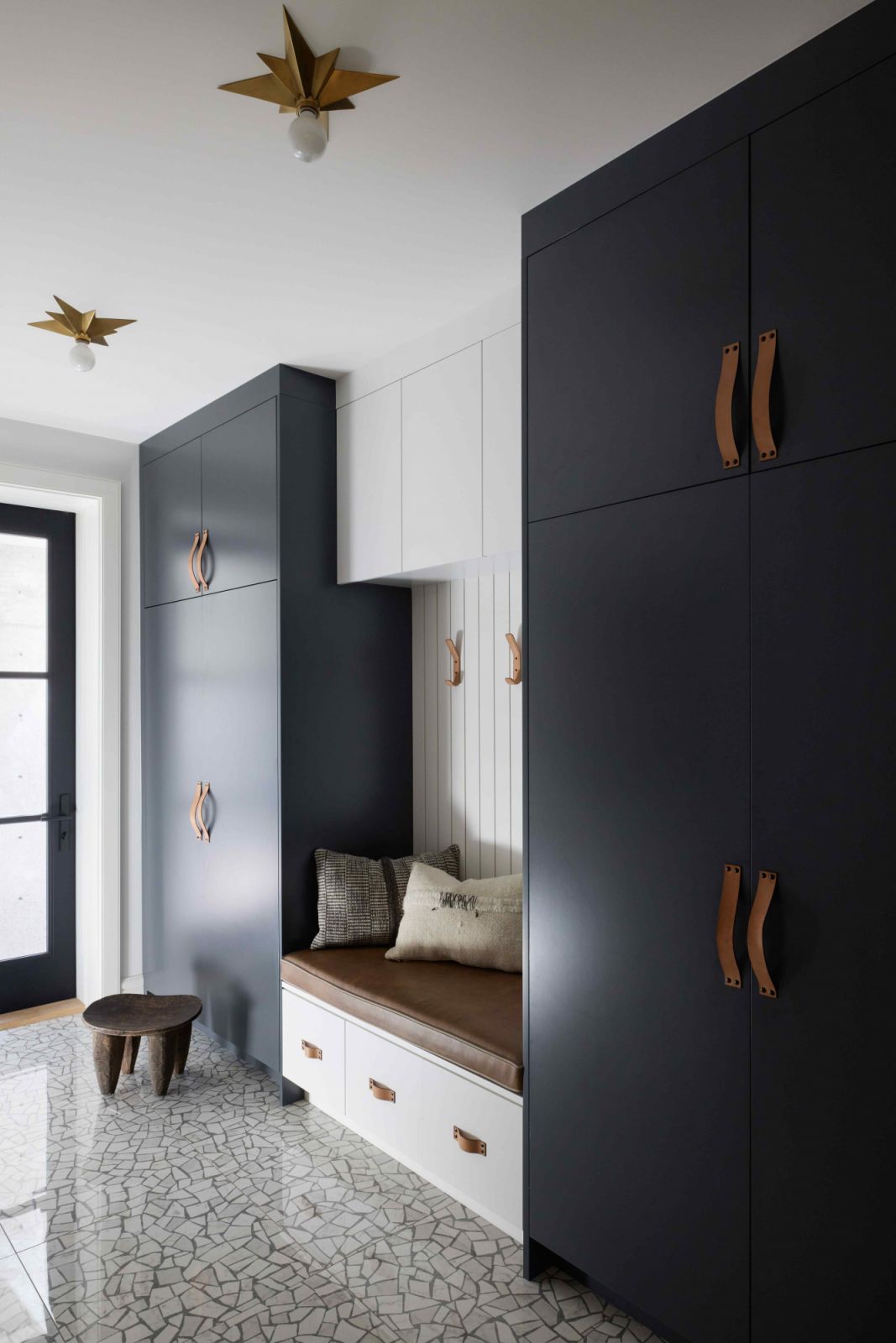 The mudroom-slash-laundry-room