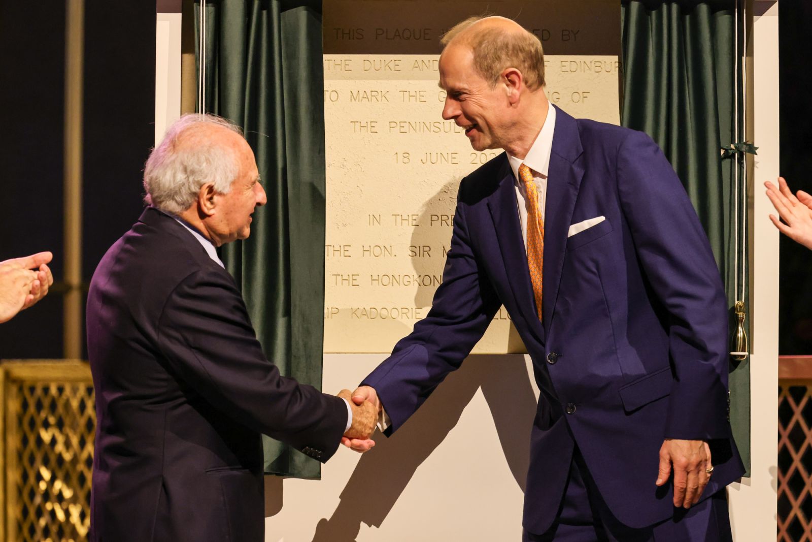 LONDON, ENGLAND - JUNE 18: Michael Kadoorie and HRH Prince Edward, Duke of Edinburgh, attend the Peninsula London grand opening celebrations on June 18, 2024 in London, England.Photo Credit: Dave Benett