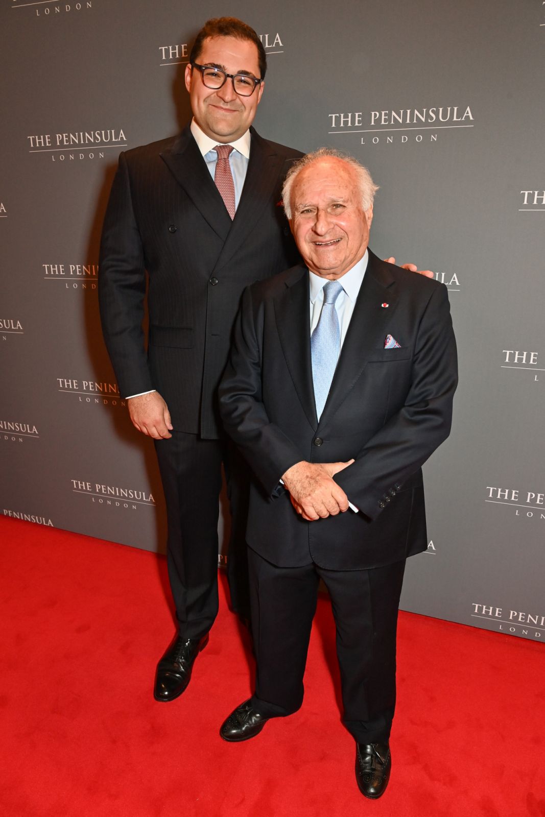 LONDON, ENGLAND - JUNE 18: Philip Lawrence Kadoorie and Michael Kadoorie attend the Peninsula London grand opening celebrations on June 18, 2024 in London, England.Photo Credit: Dave Benett