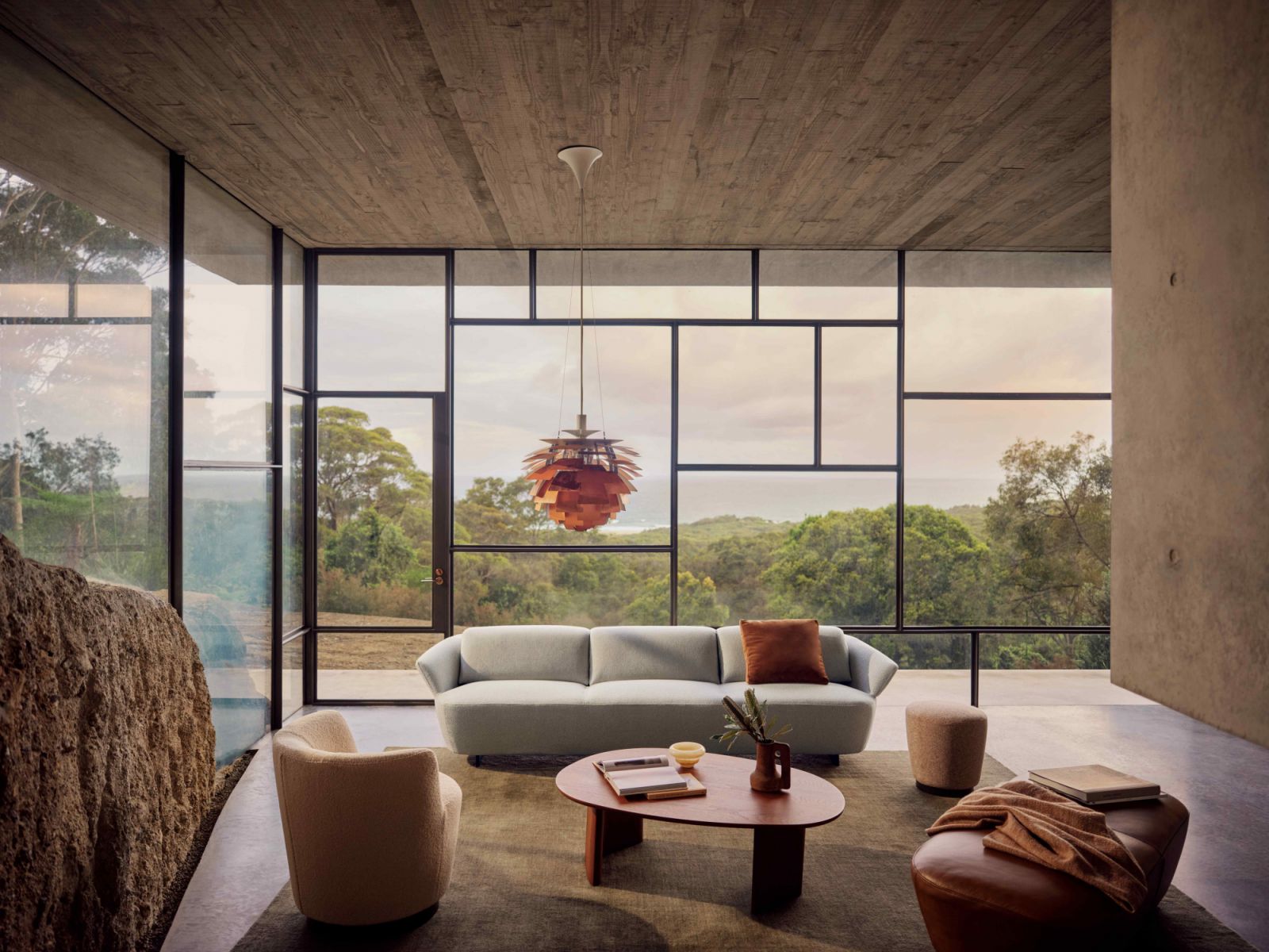Timeless glamour takes centre stage with the exquisite King Living Fleur Sofa