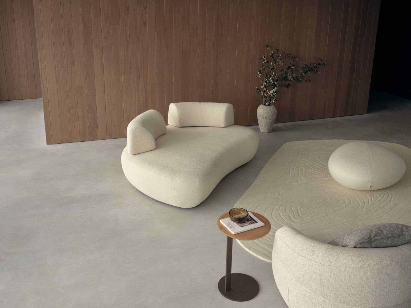 Sweeping, curvilinear profiles that exude relaxation