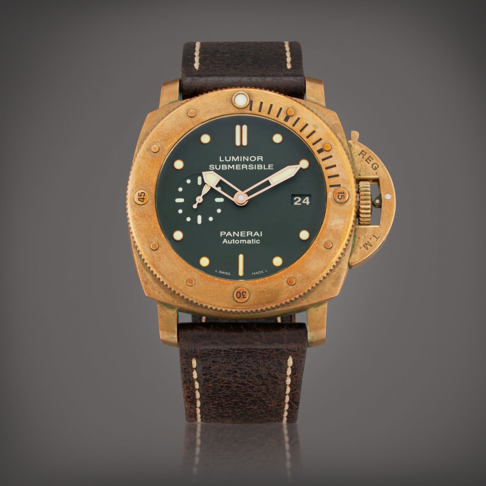 The bronze Panerai Luminor Submersible that appeared in “The Expendables 2” movie