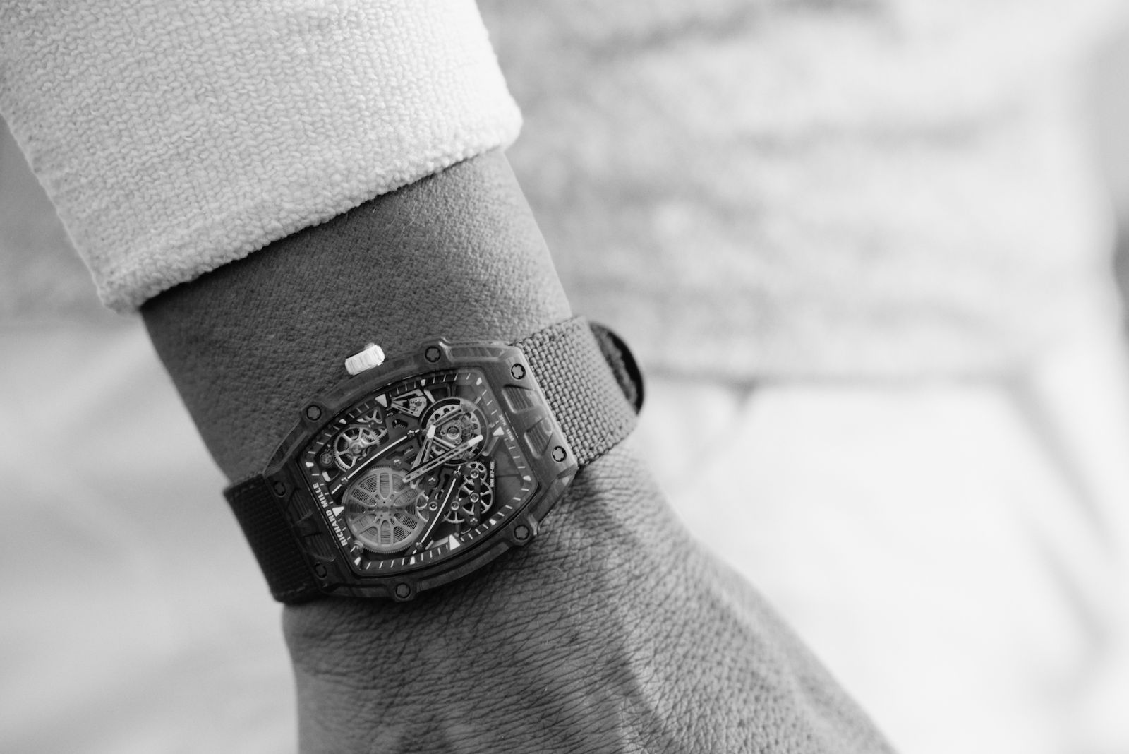The RM 27-05 Flying Tourbillon Rafael Nadal weighs just 11.5 grams, excluding the strap