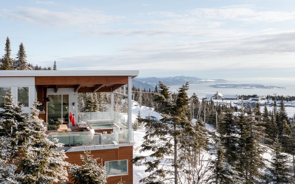Chalet Bertha atop Le Massif de Charlevoix commands stunning views