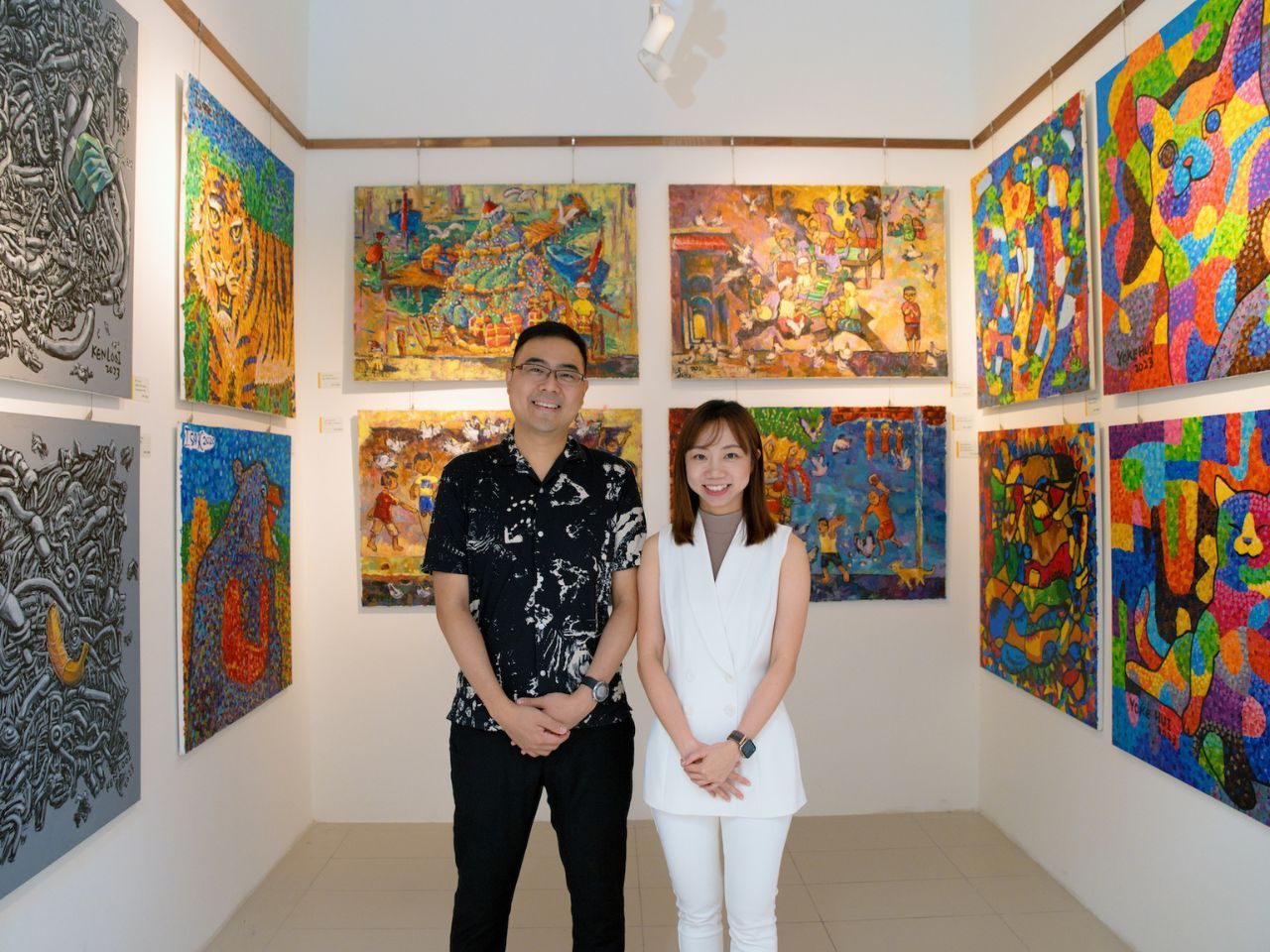 Richie Chai and Tan Hui Teng created Painting Dreams Alive in 2023 (Photo: Fady Younis)