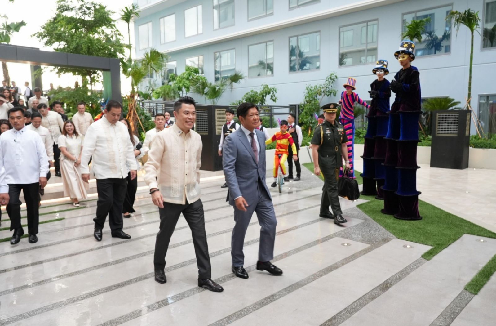 President Ferdinand R. Marcos at the opening of the Grand Westside Hotel