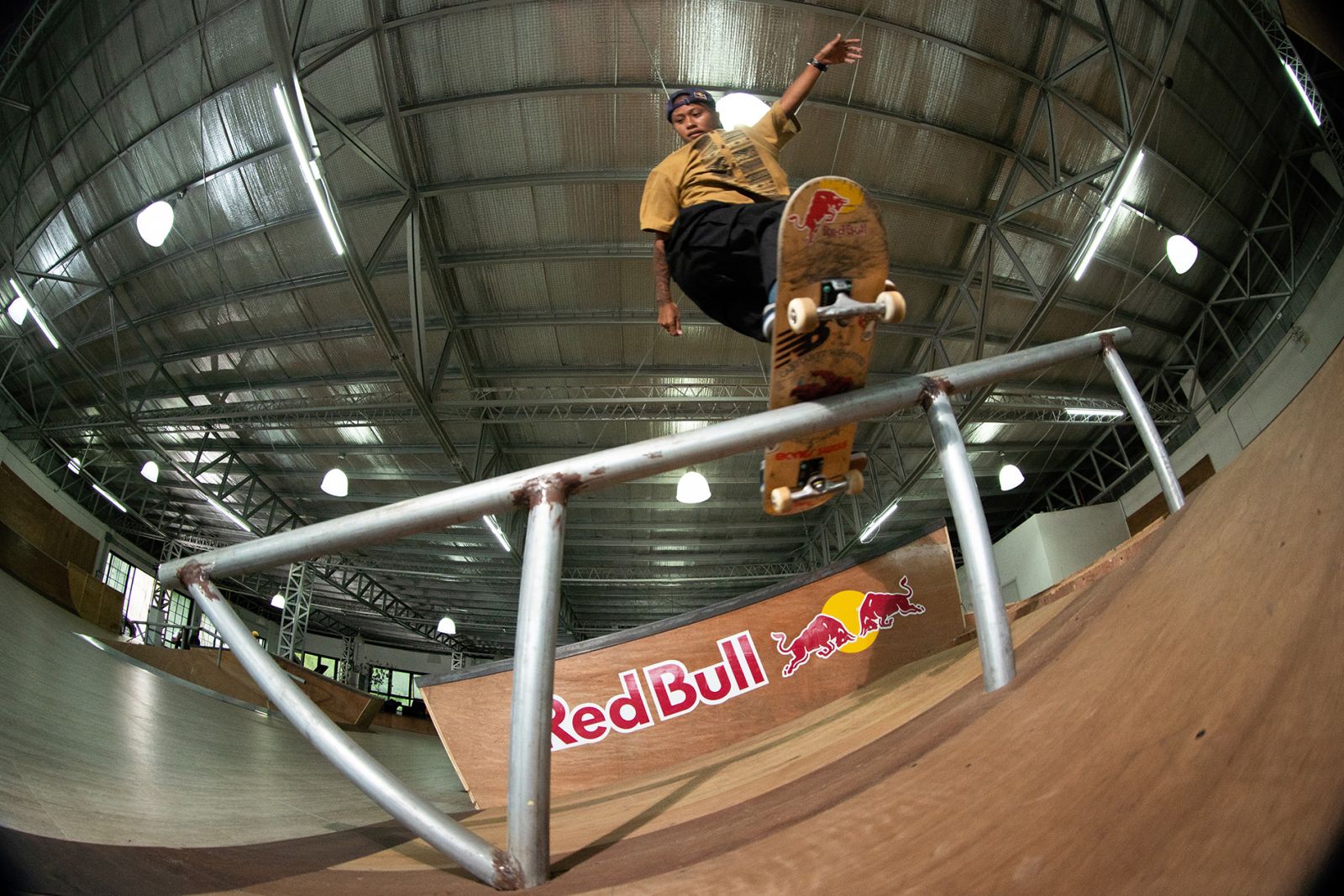 Margielyn Didal shows off a few skateboarding tricks