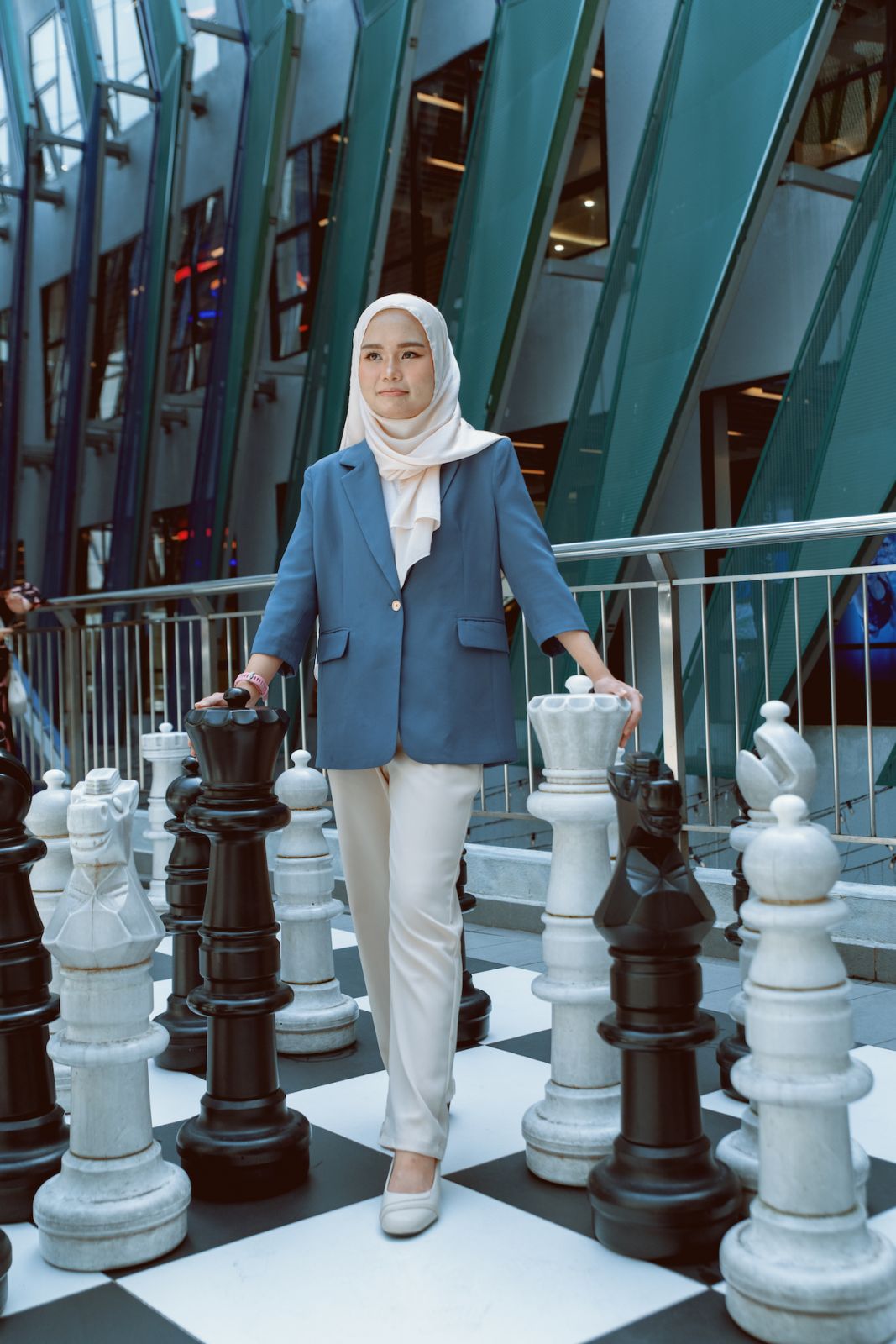 Puteri Munajjah is the highest-ranked among the nation’s women chess players