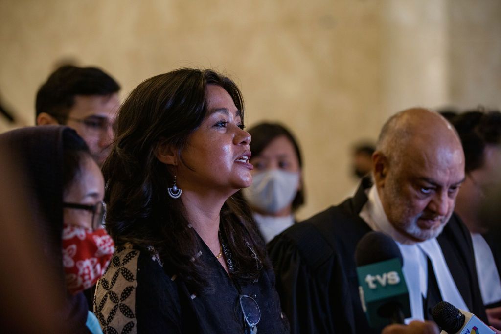 Family Frontiers president Suriani Kempe speaks to the media in 2022 after the Court of Appeal decided that the overseas-born children of Malaysian mothers cannot automatically be Malaysian citizens. (Photo: Getty)