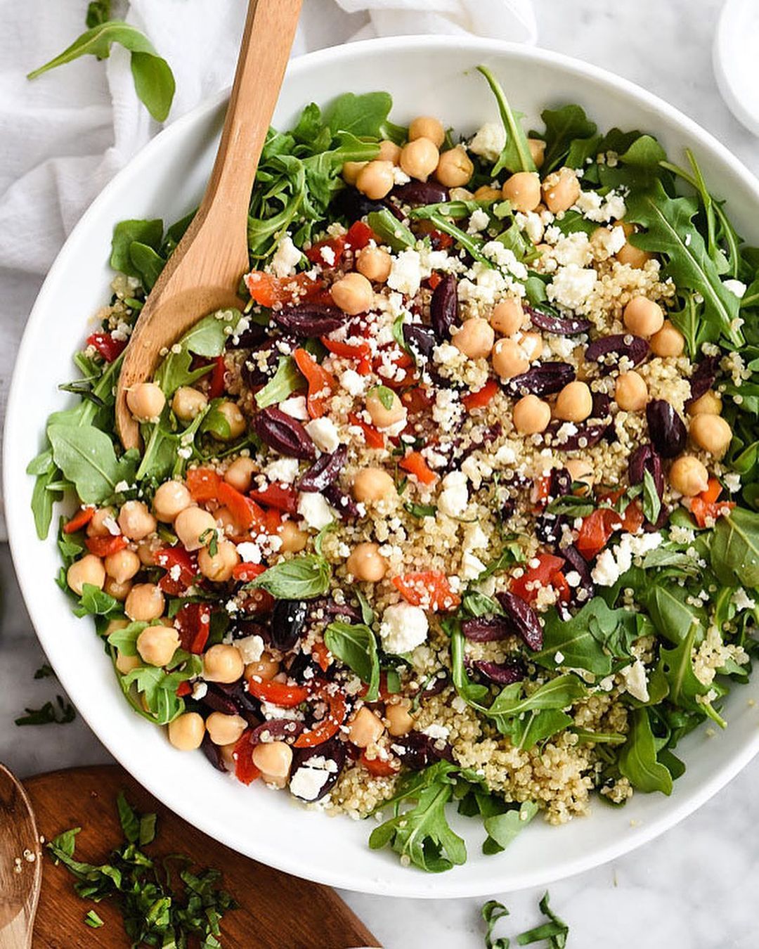 A Mediterranean quinoa salad (Photo: Instagram / @foodiecrush)