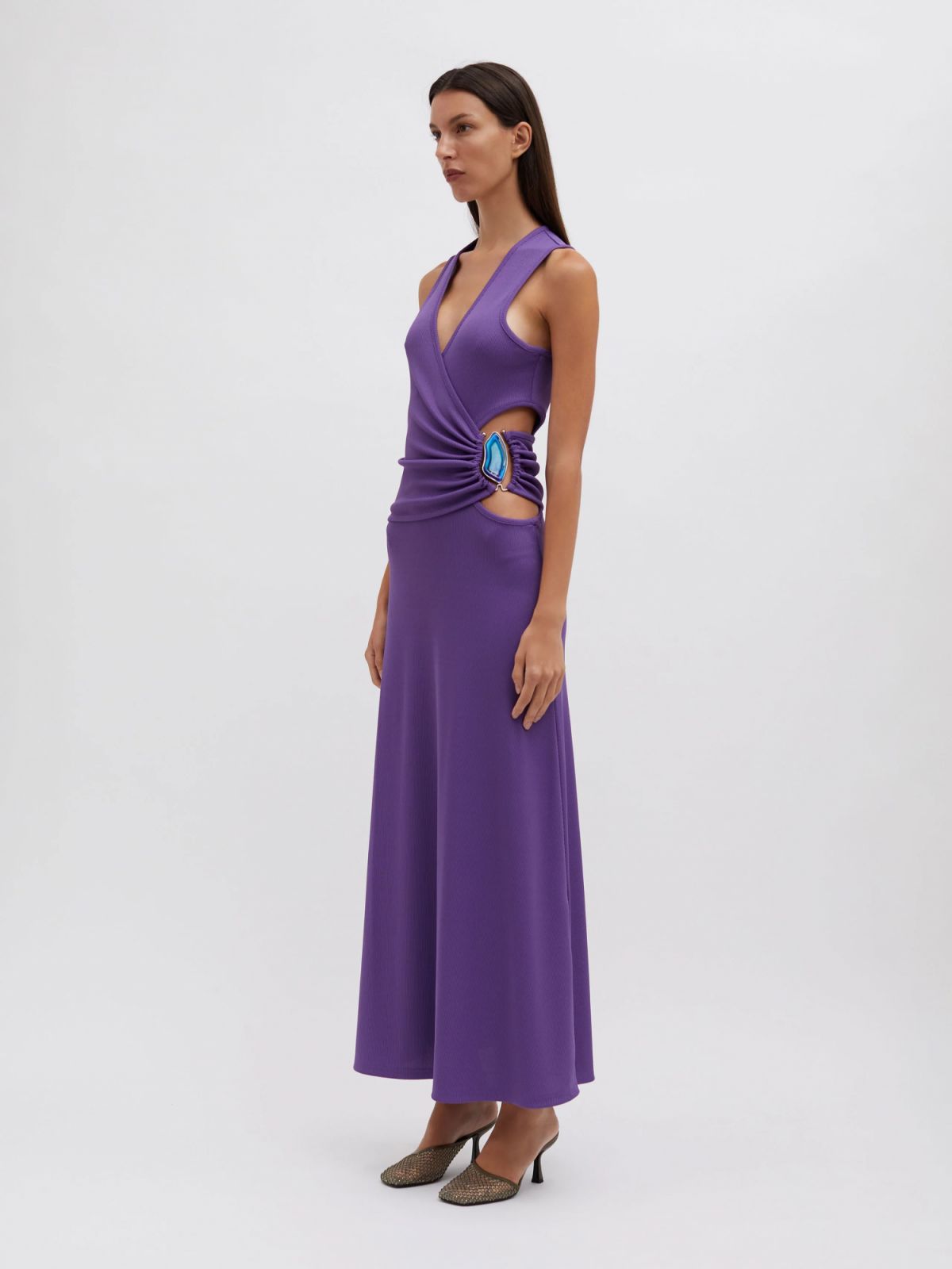 Moodstone Overlap Tank Dress by Christopher Esber