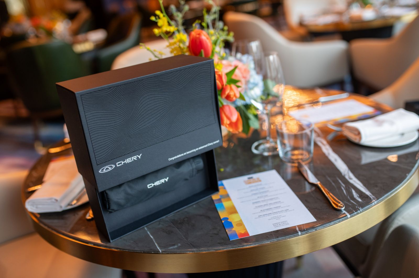 Guests walked home with a goodie bag from official car sponsor, Chery (Photo: Precieux Productions)