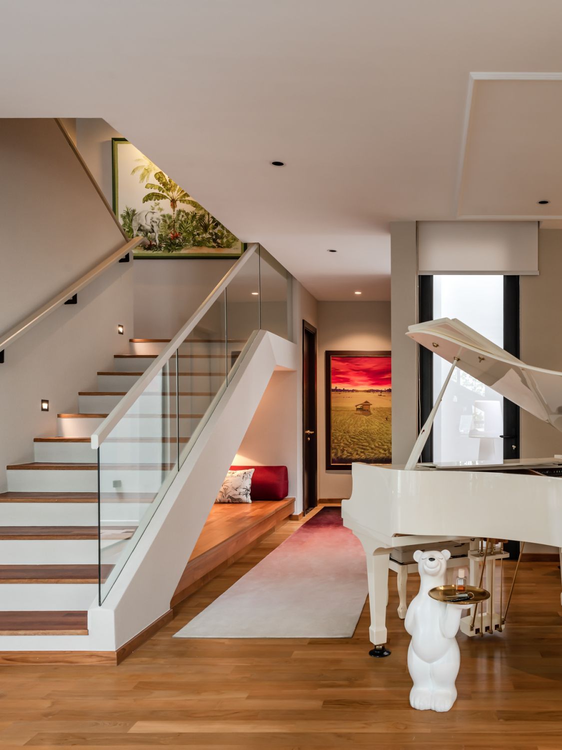 The grand piano was placed in what was once the internal courtyard (Photo: David Yeow)