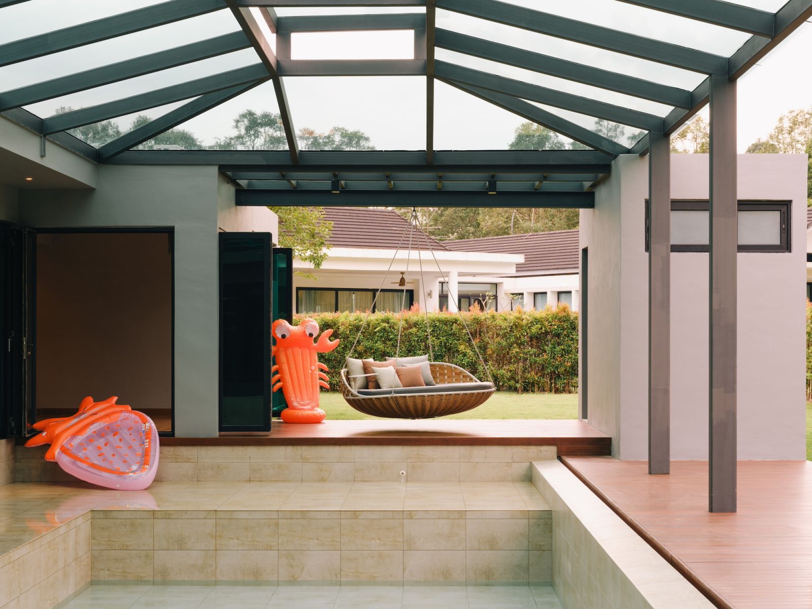 The covered pool area (Photo: MarcusL Photography)