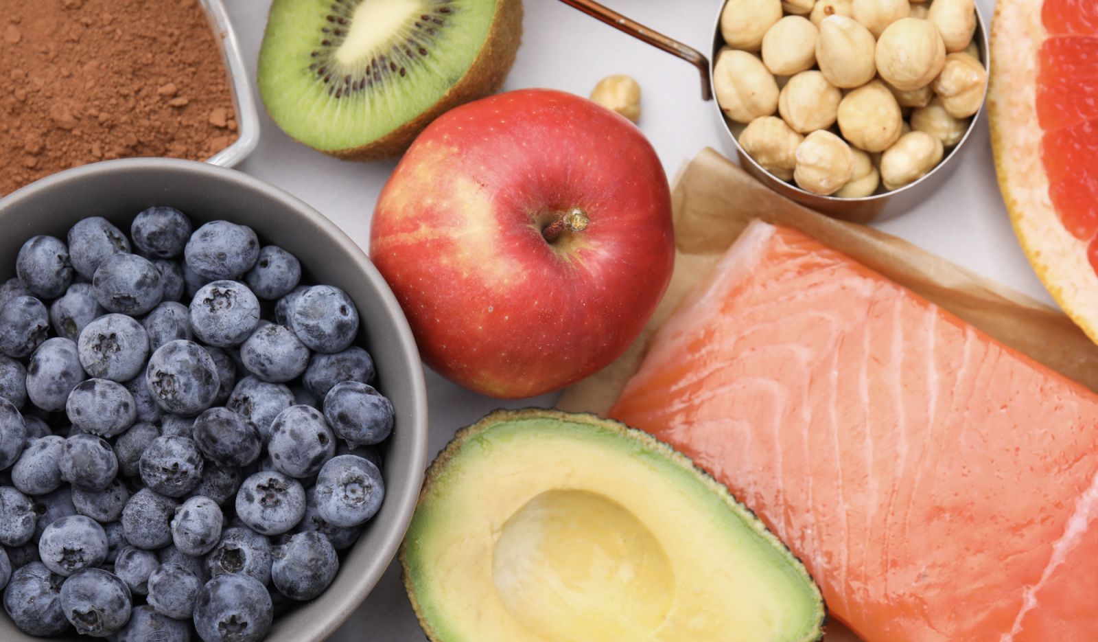 Food for a balanced diet (Photo by Liudmila Chernetska via Getty Images)