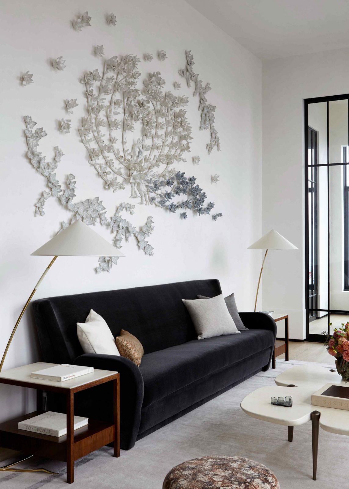 French artist Alice Riehl’s porcelain wall sculpture