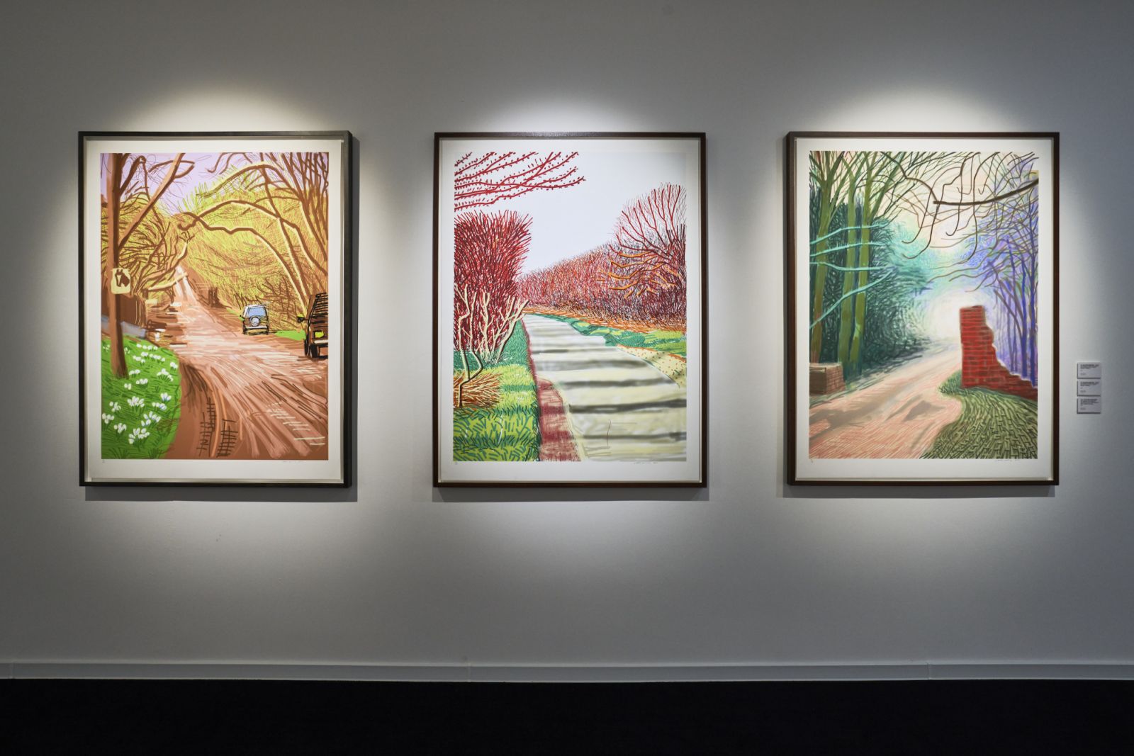 《David Hockney: Paper Trails (紙間漫行)》展覽現場 (Photo: MAM Shanghai)