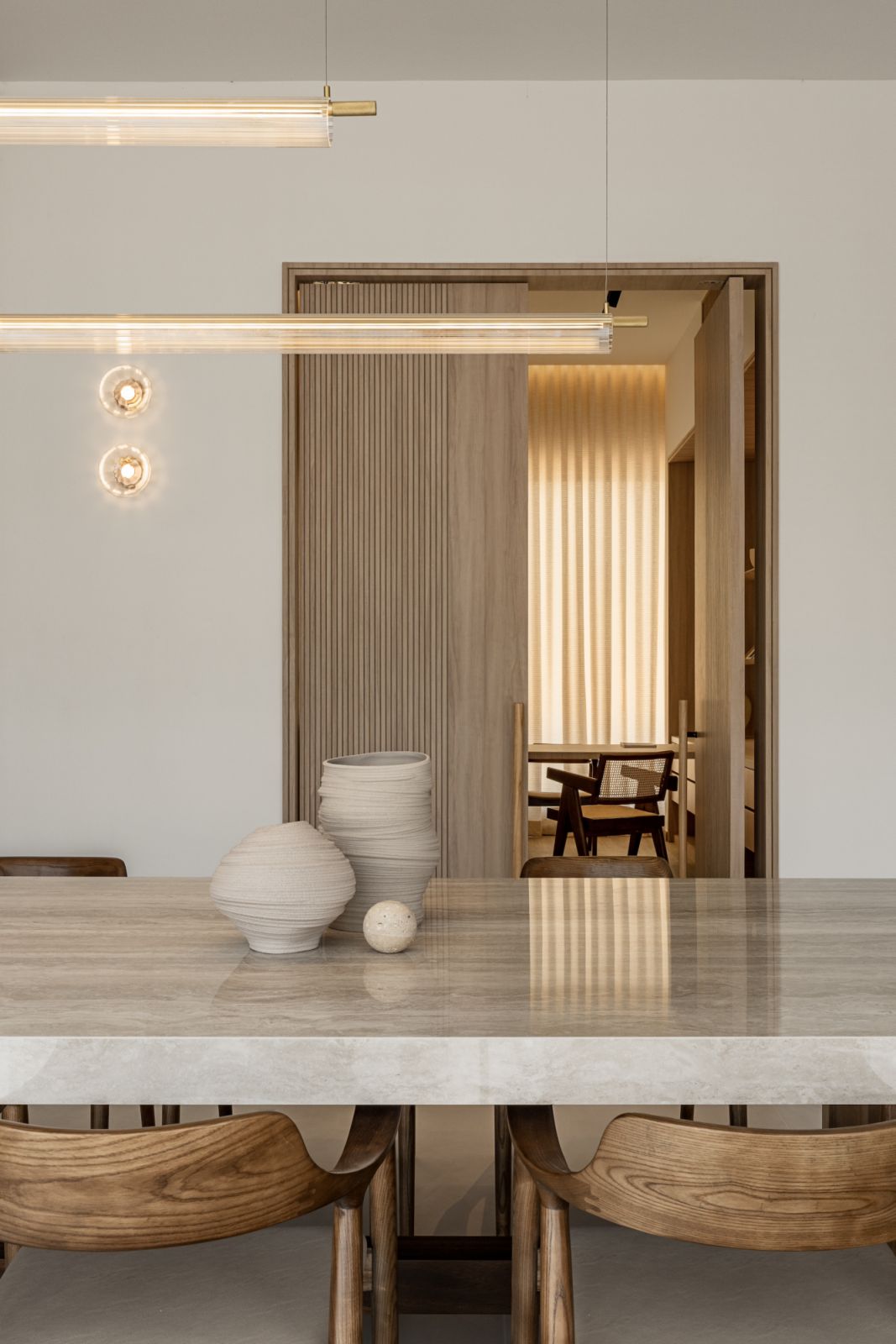 Simple but sculptural forms add interest