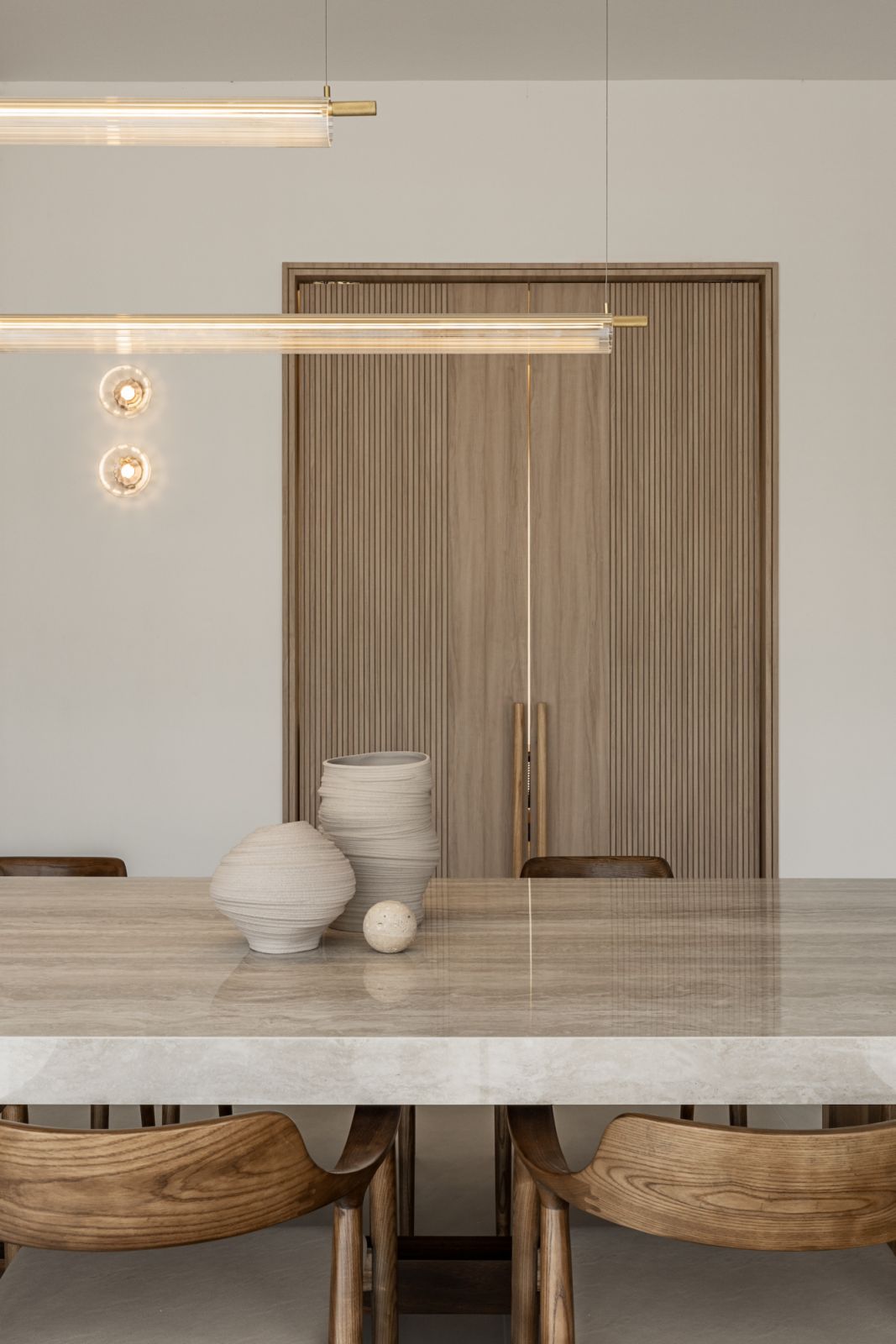 Simple but sculptural forms add interest