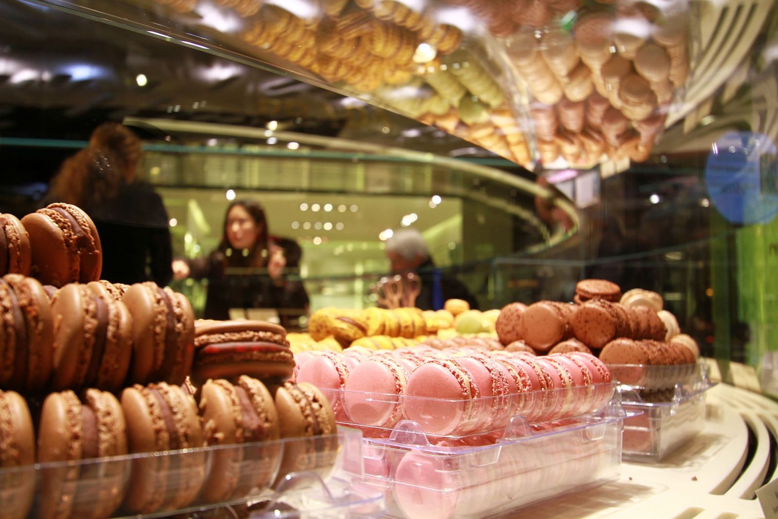 PARIS, FRANCE - NOVEMBER 30: A general view of the Pierre Herme's corner at Galeries Lafayette on November 30, 2010 in Paris, France. (Photo by Richard Bord/Getty Images)
