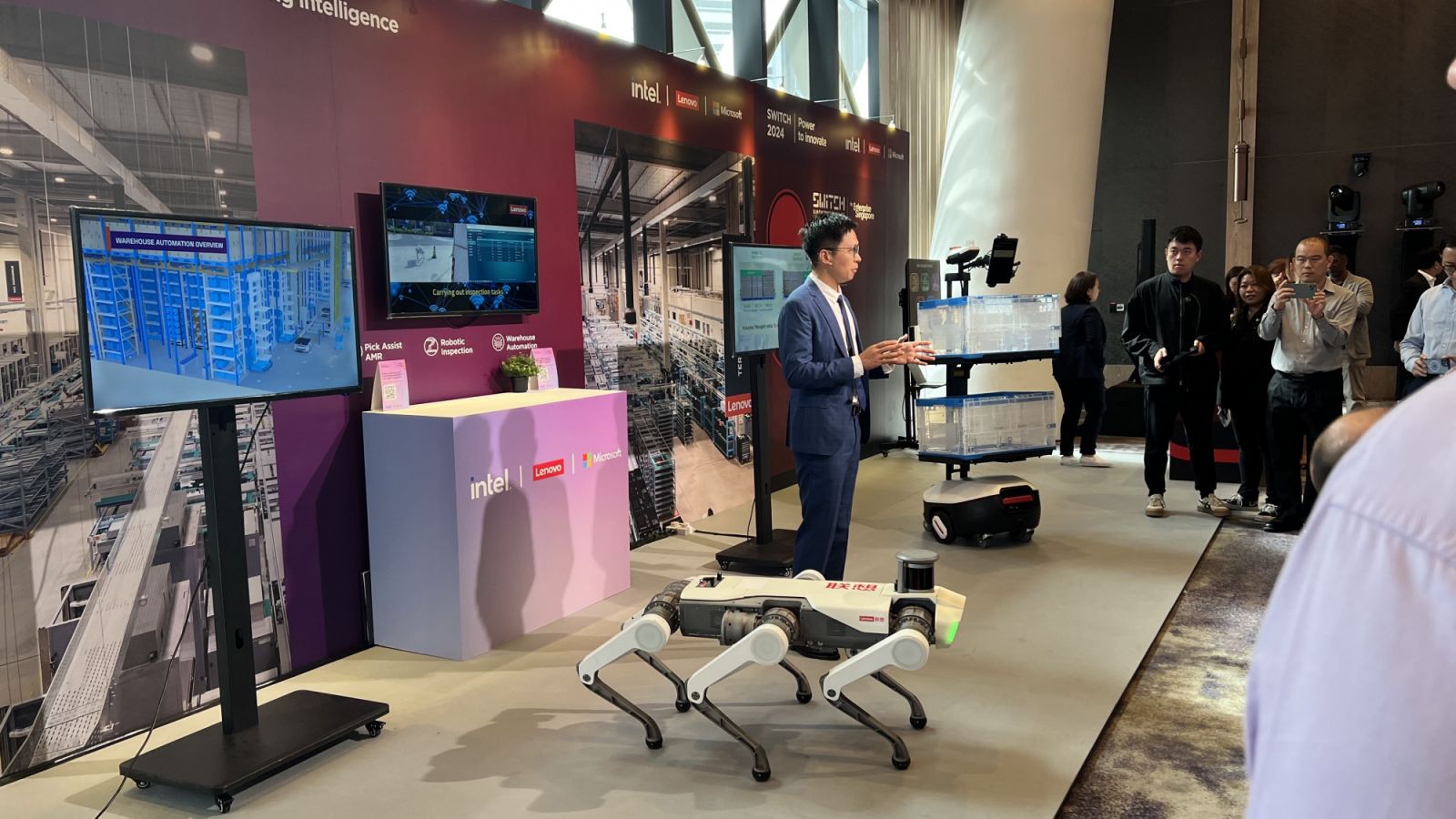Lenovo’s pioneered a full-suite of AI-powered solutions which cover cybersecurity and smart manufacturing including its six-legged robot, Daystar Bot GS