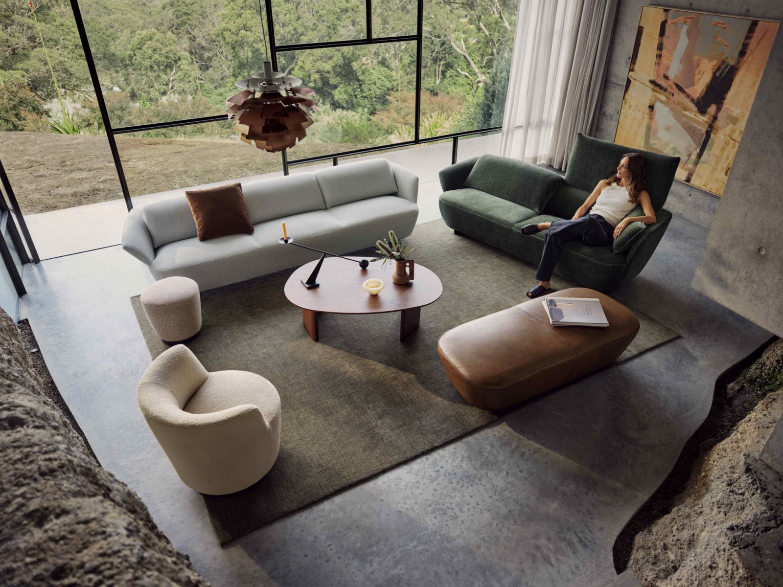 Find the comfort and support you need in the elegant King Living Fleur Sofa