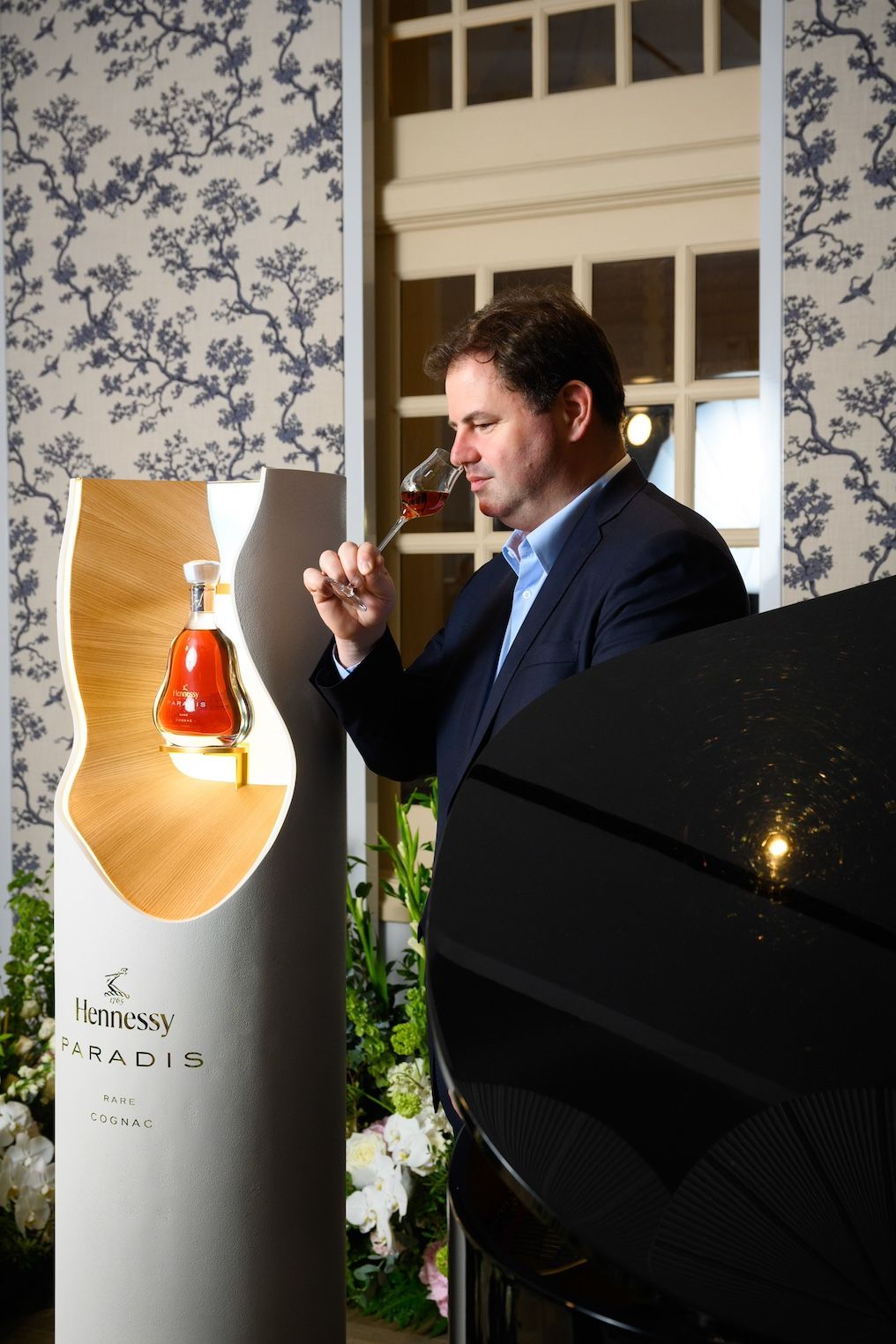 Master blender Renaud tasting the Hennessy Paradis