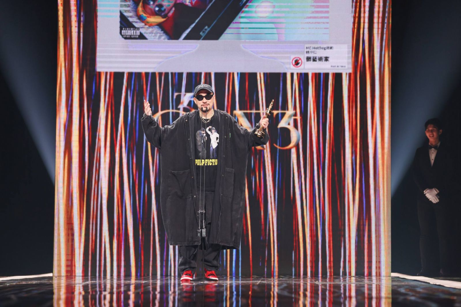 熱狗在致詞時表示,演出的失誤也是現場演出魅力的一部份。(Photo: 金曲獎)