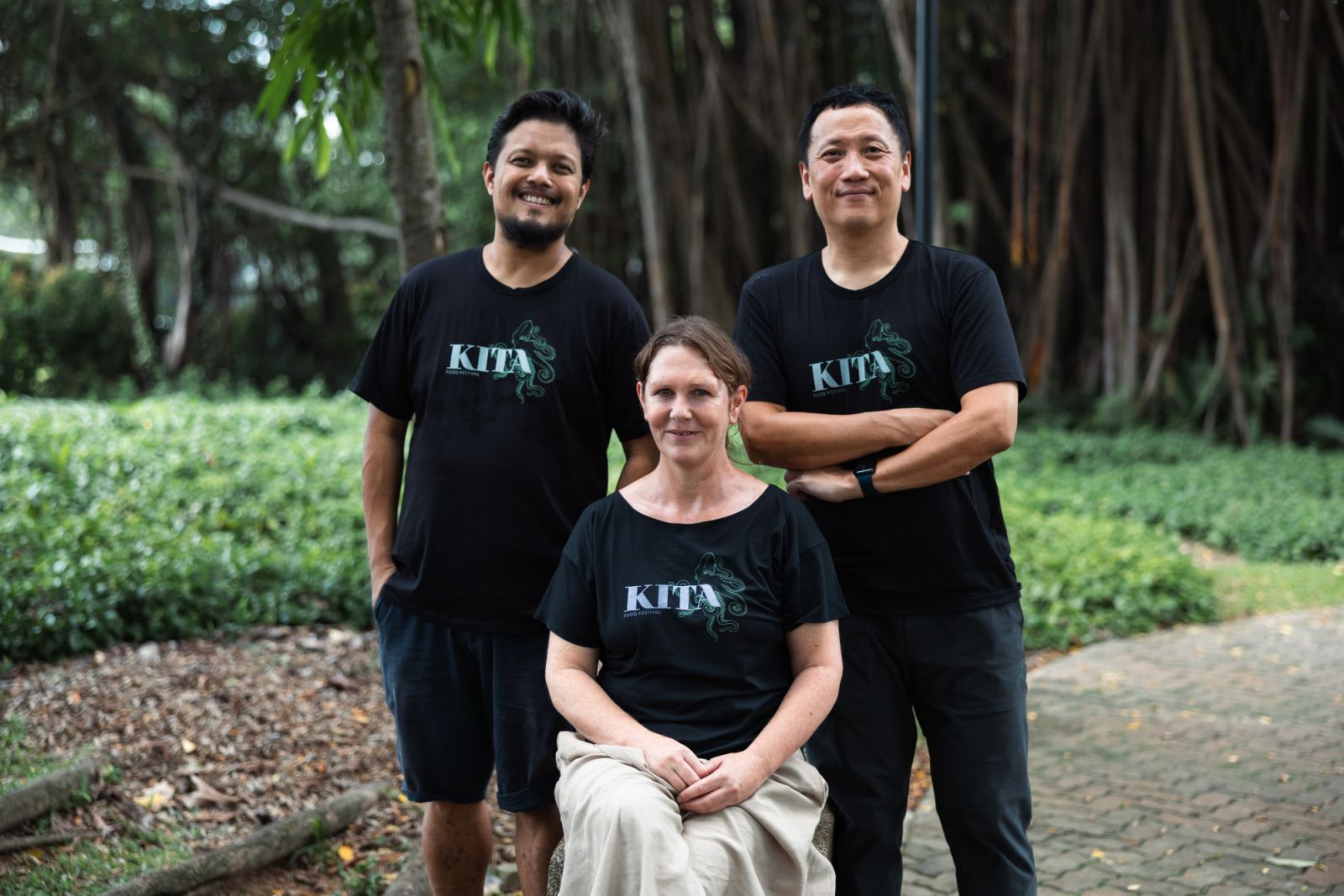 Darren Teoh, Leisa Tyler, and Adrian Yap (Photo: Kita Food Festival)