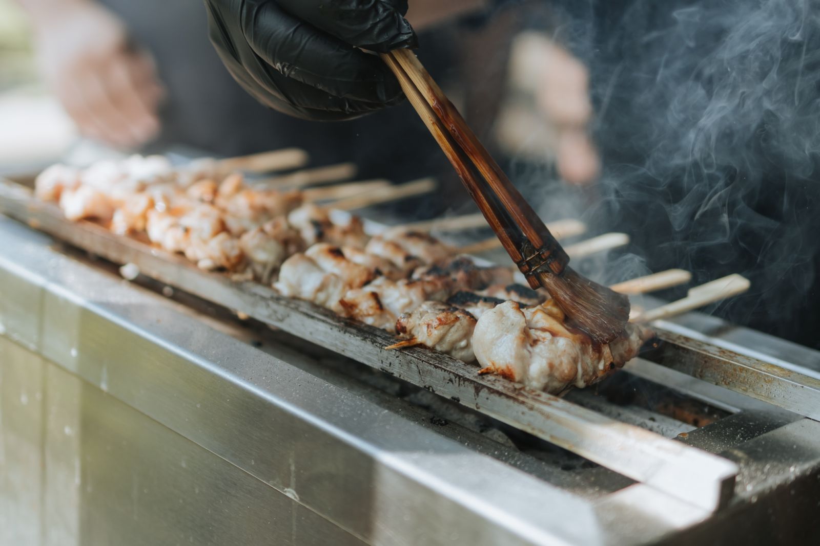 Skewers on the grill at Big Sunday Barbecue 2023 (Photo: Kita Food Festival)